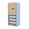 Закрытый шкаф с ящиками из коллекции мебели «НЕГА» (цвет голубой) - «globural.ru» - Мурманск