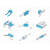 Ресурсный набор Bracket Robot Pack-Blue - «globural.ru» - Мурманск