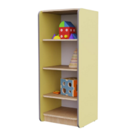 Открытый шкаф с полками из коллекции мебели «НЕГА» (цвет желтый) - «globural.ru» - Мурманск