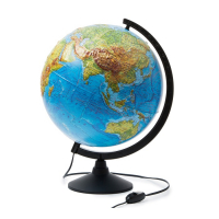 Глобус Земли физический  с подсветкой D=320 мм - «globural.ru» - Мурманск