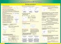 Таблица Векторы на плоскости (Планиметрия) 1000*1400 винил - «globural.ru» - Мурманск