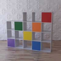 Стеллаж для игрушек и книг "Яркие акценты" - «globural.ru» - Мурманск