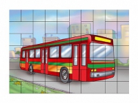 Магниты-пазлы "Автобус" - «globural.ru» - Мурманск