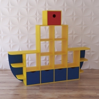 Стеллаж для игрушек "Пароход" - «globural.ru» - Мурманск