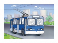 Магниты-пазлы "Троллейбус" - «globural.ru» - Мурманск