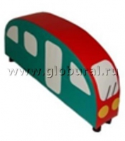 Напольная мягкая игрушка «Автобус»  каталка - «globural.ru» - Мурманск