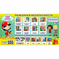 Стенд "Пожарная безопасность" 1.5х0.8 - «globural.ru» - Мурманск