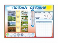 Стенд-уголок маркерный "Погода сегодня" - «globural.ru» - Мурманск