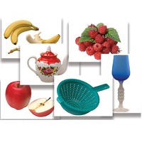 Набор предметных картинок "Фрукты, ягоды, орехи. Посуда" - «globural.ru» - Мурманск