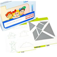 Игровой набор "Танграм" (с комплектом карточек) - «globural.ru» - Мурманск