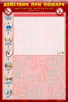 Магнитно-маркерная плакатница "План эвакуации" с фолиями + комплект тематических магнитов - «globural.ru» - Мурманск
