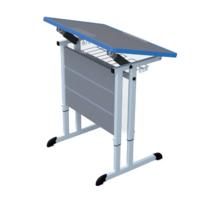 Стол ученический одноместный с наклоняемой столешницей 3-7 гр.р. - «globural.ru» - Мурманск