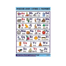 Таблица демонстрационная "Французский алфавит в картинках"(винил 70х100) - «globural.ru» - Мурманск