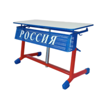 Стол ученический двухместный "Патриот-2о" на газовом лифте (р.гр. № 3-7 и наклоном столешницы) - «globural.ru» - Мурманск