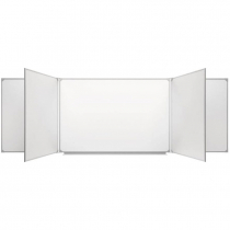 Доска магнитно-маркерная настенная пятиэлементная белая полимерная - «globural.ru» - Мурманск