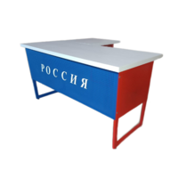 Стол преподавателя "Патриот" угловой с выкатной тумбой - «globural.ru» - Мурманск