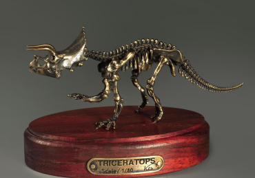 Модель скелета динозавра Triceratops - «globural.ru» - Мурманск