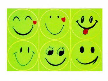 Комплект световозвращающих наклеек "Смайлики" - «globural.ru» - Мурманск
