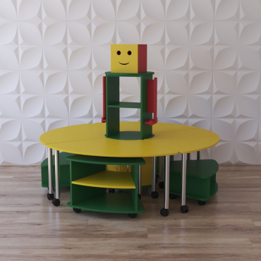 Модульный стеллаж "Весёлый робот" - «globural.ru» - Мурманск