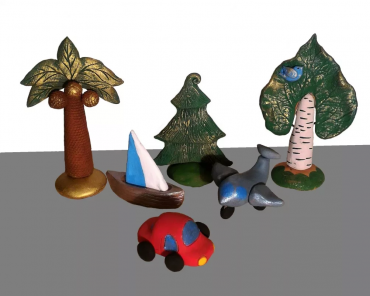 Набор стилизованных глиняных фигурок для песочной терапии - «globural.ru» - Мурманск